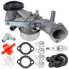 Carbhub 491031 Replacement Carburetor Carb Kit Compatible for 490499 491026 281707 12HP Engines with Spark Plug Fuel Filter