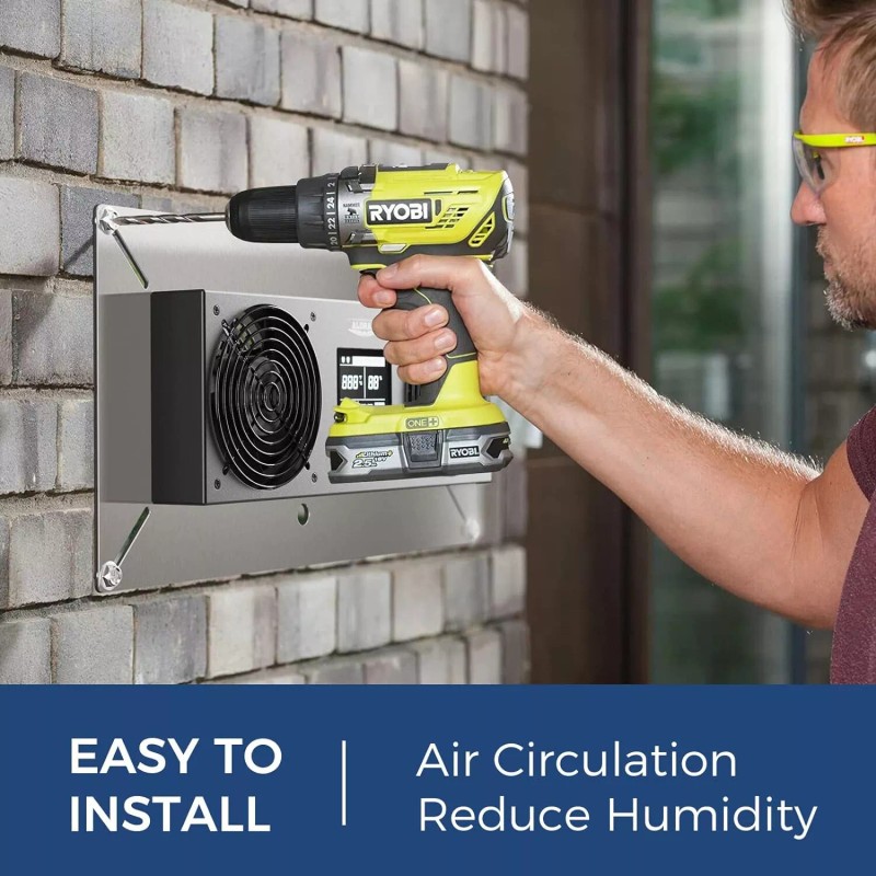 ALORAIR Crawlspace Ventilation Fan,for garage,shed,cr