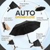ZOMAKE Compact Travel Umbrella- 3 Seconds Shape Memory Folding Umbrella,