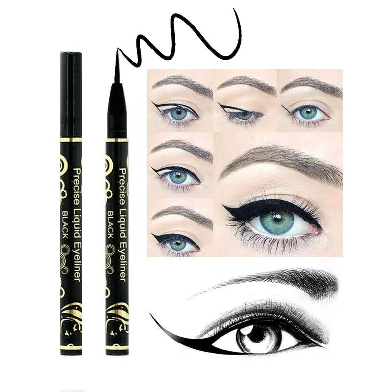 BTF Liquid Black Eyeliner Pen, Long Lasting, Waterproof, Quick-Dry Formula,