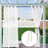Clothink Outdoor Curtain, Transparent, Weatherproof, 132 x 215 cm with