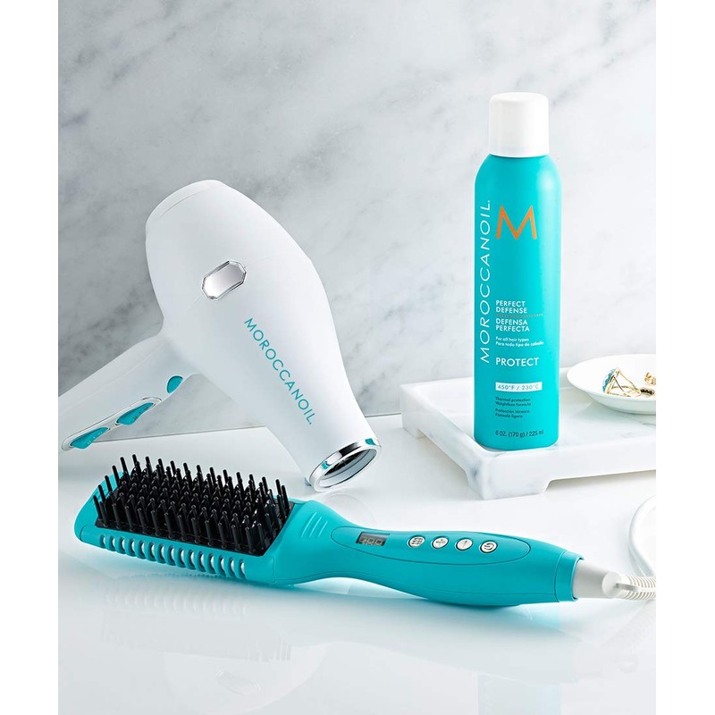 Moroccanoil Smooth Style Ceramic Heated Brush, Blue