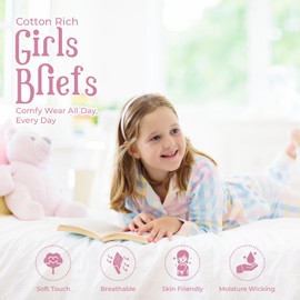 Girls Knickers 14 Pack Cotton | Animal, Unicorn, Fairy, Ballerina, Multi Colours | Soft Mix | Comfortable, Breathable, Toddlers Girls Pants, Knickers, School, Everyday | 2-3, 3-4, 5-6, 7-8 Year Olds