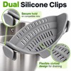 Clip-On Silicone Pot Strainer for Pasta & Vegetables – Flexible