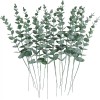 Baixi 24 Piezas Tallos De Eucalipto Decoración Hojas Artificiales