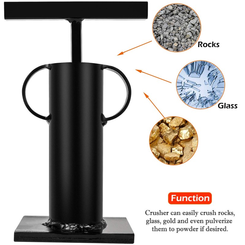 Rock Crusher Gold Prospecting Frit Maker Glass Breaker Ore Crusher