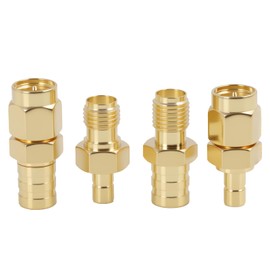 DAB Autoradio Antenne SMB Adapter auf SMA Stecker RF Konverter, 4er-Pack, SMB auf SMA Stecker RF Konverter, Kompatibel mit DAB Autoradio, DAB antenne Stereo Head Units und Empfängertunern