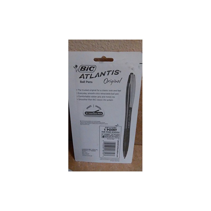 Bic Atlantis 5-pack the Original Medium Assorted Ink Ballpoint Pens