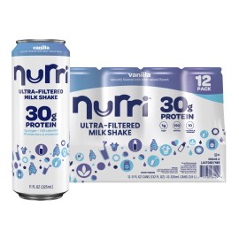 Nurri 30G Protein Shake, Vanilla, 11 Fl Oz, 12-Pack