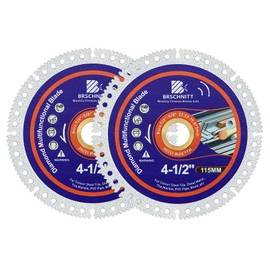 BRSCHNITT Indestructible Disc for Grinder 4-1/2"inch 2pcs -7/8" Arbor Multifunctional Cutting Discs for Smooth Cutting, Chamfering, Grinding Materials