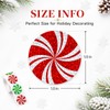 Christmas Candy Swirl Stickers 1 Inch Foil Stickers for Holiday