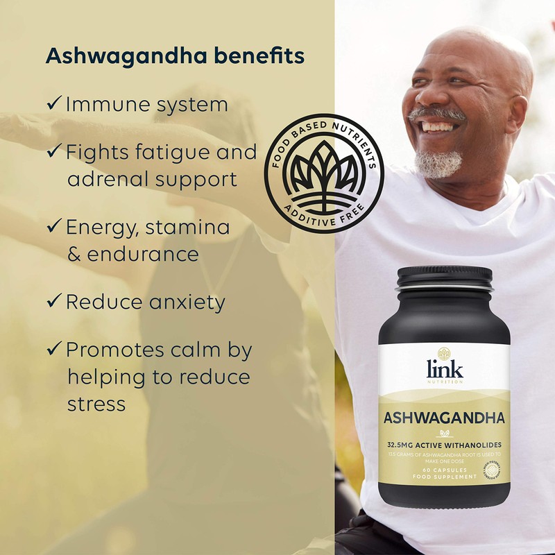 Ashwagandha Root Extract | 32.5mg Active Withanolides | Each dose