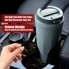 Car Cup Holder Coaster, Black Marble 2 Pack Absorbent Ceramic
