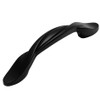 Cosmas 9009FB Flat Black Twist Cabinet Hardware Handle Pull - 3" Inch (76mm) Hole Centers