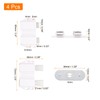 sourcing map 4Pack Magnetic Touch Latches, Push to Open Magnet