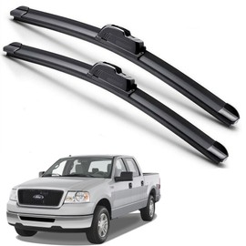 EZ Motoring For 2004-2008 Ford F150 F-150 Windshield Wiper Blades J-HOOK Hybrid Silicone