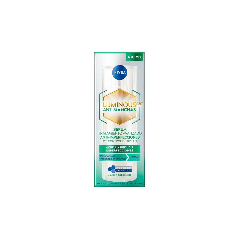 Nivea Luminous 630 Srum Facial Anti-Manchas e Imperfecciones, 30 ml