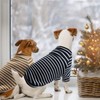 KATOLK 4 Pack Striped Dog Shirts Waffle Dog Clothes for