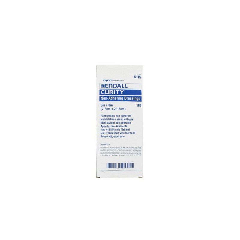 Curity 6115 Oil Emulsion Impregnated Dressing, Pack of 3