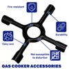 Universal Gas Hob Reducer 150 mm in Colour Black Suitable