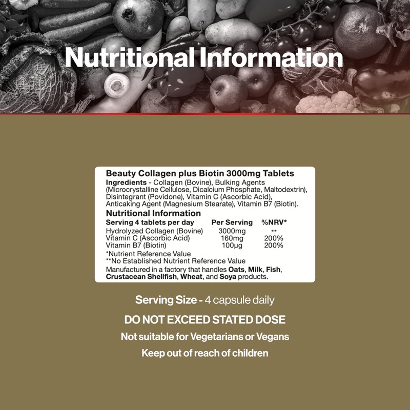 Vit Direct - Beauty Collagen Tablets (Plus Biotin) - 60