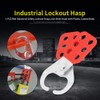 1 x Red Plastic Coated Casing Steel Safety Latch Hook