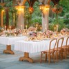 White Spandex Tablecloth for 4FT Rectangle Tables Stretch Fitted Table