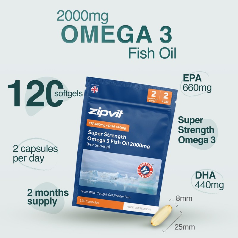 Zipvit Omega 3 Fish Oil 2000mg per Serving Including EPA
