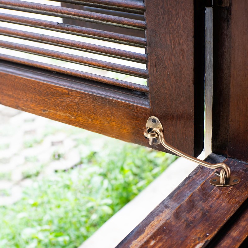sourcing map 4 Inch Hook and Eye Latch, Barn Door