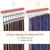 TOPIA HANGER Cedar 2 Pack 2 in 1 Belt Tie