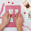 Puppy Mini Valentine's Day Card for Kids, Cute Dog Classroom