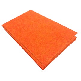 Stiff Felt Sheets, 11 Pcs Felt Fabric, 7"×11.3" Color Felt for Craft, Craft Felt Square for Sewing (red orange)