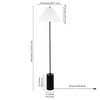 Somerset 64" Tall Floor Lamp with Fabric Shade in Blackened