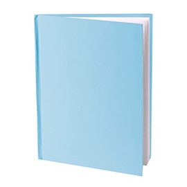 ASHLEY PRODUCTIONS Young Authors Blue Hardcover Blank Book, White Pages, 11"H x 8-1/2"W Portrait, 14 Sheets/28 Pages