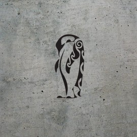 Transparent Decal Stickers of Penguin (Black) Premium Waterproof Vinyl Decal Stickers for Laptop Phone Accessory Helmet Car Window Mug Tuber Cup Door Wall Decoration ANDSKUS021685BL