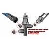 Solid Brass SAE 45 Degree 1/2'' Flare Female Male Cap
