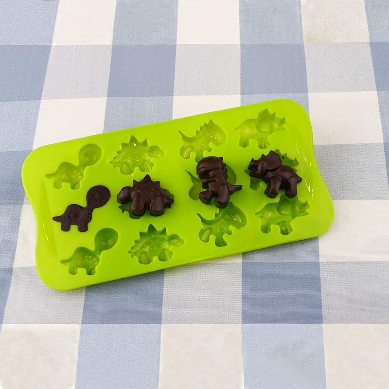 Webake Dinosaur Chocolate Molds, Silicone Candy Molds 3 Pack for