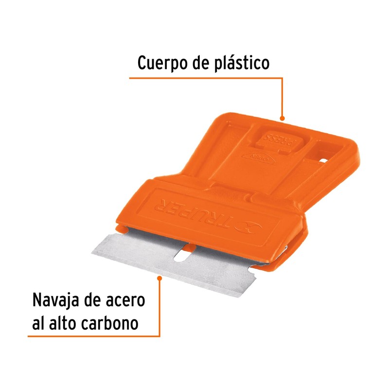 Truper RASP-1, Mini raspador con navaja de 1 1/2"