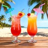 400pcs Colorful Drink Umbrellas with Bendy Straws - 9.5 Inch