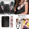STUOARTE Skull Cherry Blossom Printed Car Seat Cover Full Set,