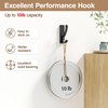 Adhesive Wall Hooks for Towels Coats - Stick On Hooks