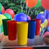 Vasos de Plástico Reutilizables, 400ml, Apilables, Aptos para Microondas y