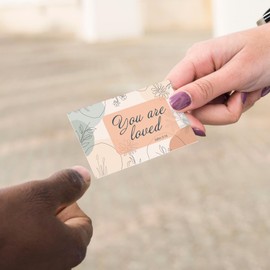 Pass It On Scripture Cards, Encouragement, Jn 3:16 - Pack of 25 Inspirational Christian Cards with Scripture Encouragement, Bible Verse Cards For Devotional, Bible Study, Memorization & Greetings