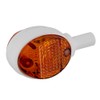 Set of indicators in white, indicator caps orange - for