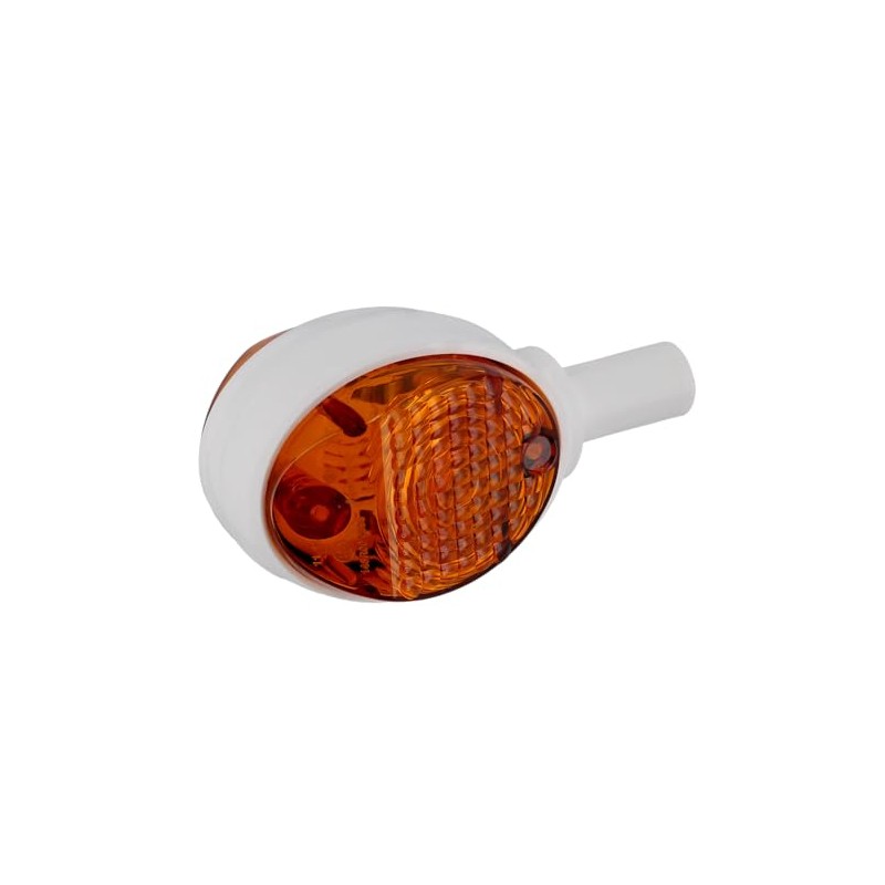 Set of indicators in white, indicator caps orange - for
