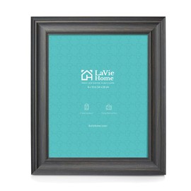 LaVie Home 8x10 Picture Frames (1 Pack, Black) Rustic Photo Frame Set with Tempered Glass for Wall Mount & Table Top Display