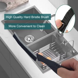 MUTORE Crevice Cleaning Brush 2PCS，Hard Bristle Long Thin Cleaning Brush，Bathroom Tile Groove Gap Brushes for Cleaning Home Kitchen Window Groove