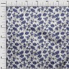 oneOone Cotton Cambric Fabric Floral Ikat Print Fabric by The