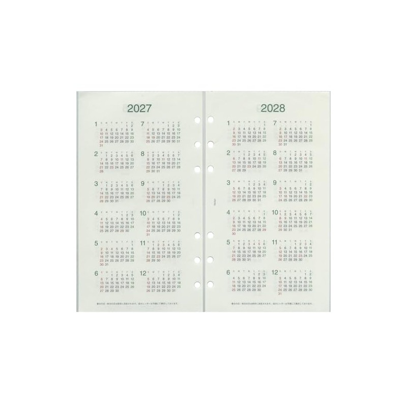 Raymay Fujii Da Vinci 4 Year Calendar (2026-2029) DR2625 Dated