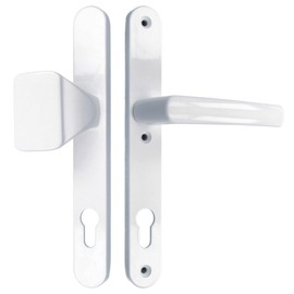 Door Handle/Door Handle/Handle Set 92 mm (Width 32 mm) White with Knob